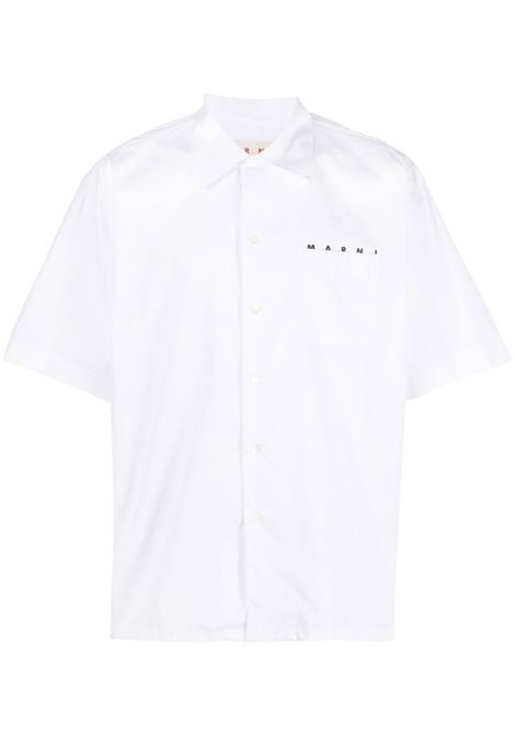 camicia bowling uomo bianca MARNI | CUMU0213P8 USCT88LOW01